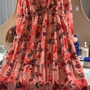Floral Asymmetrical Dress